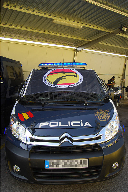 coche patrulla citroen de la upr de la policia